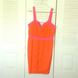 Forever 21 - Zipper in front Red and Pink Dress